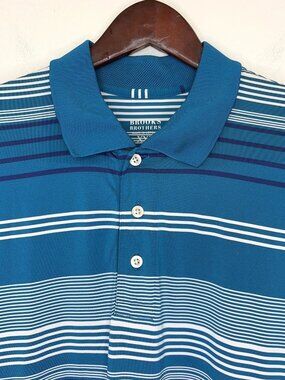 Brooks Brothers Performance Series Polo Shirt Men’s Sz XXL Striped Short Sleeve